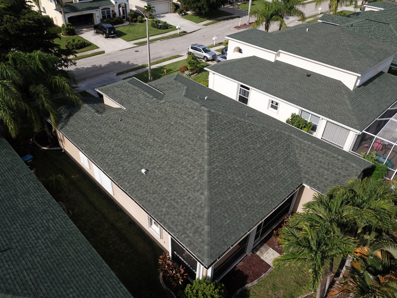 IKO Dynasty Emerald Green roof installed in Cape Coral