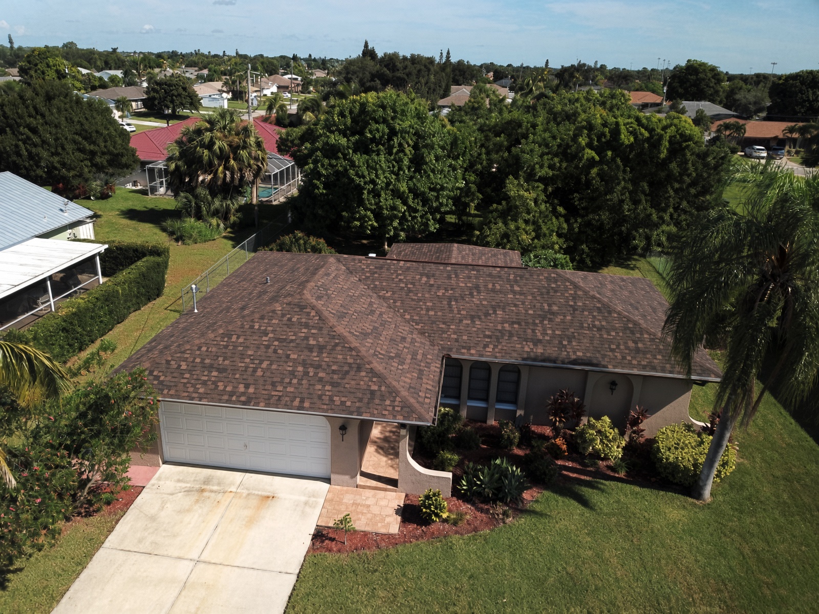 IKO Dynasty Shadow Brown roof installed in Cape Coral