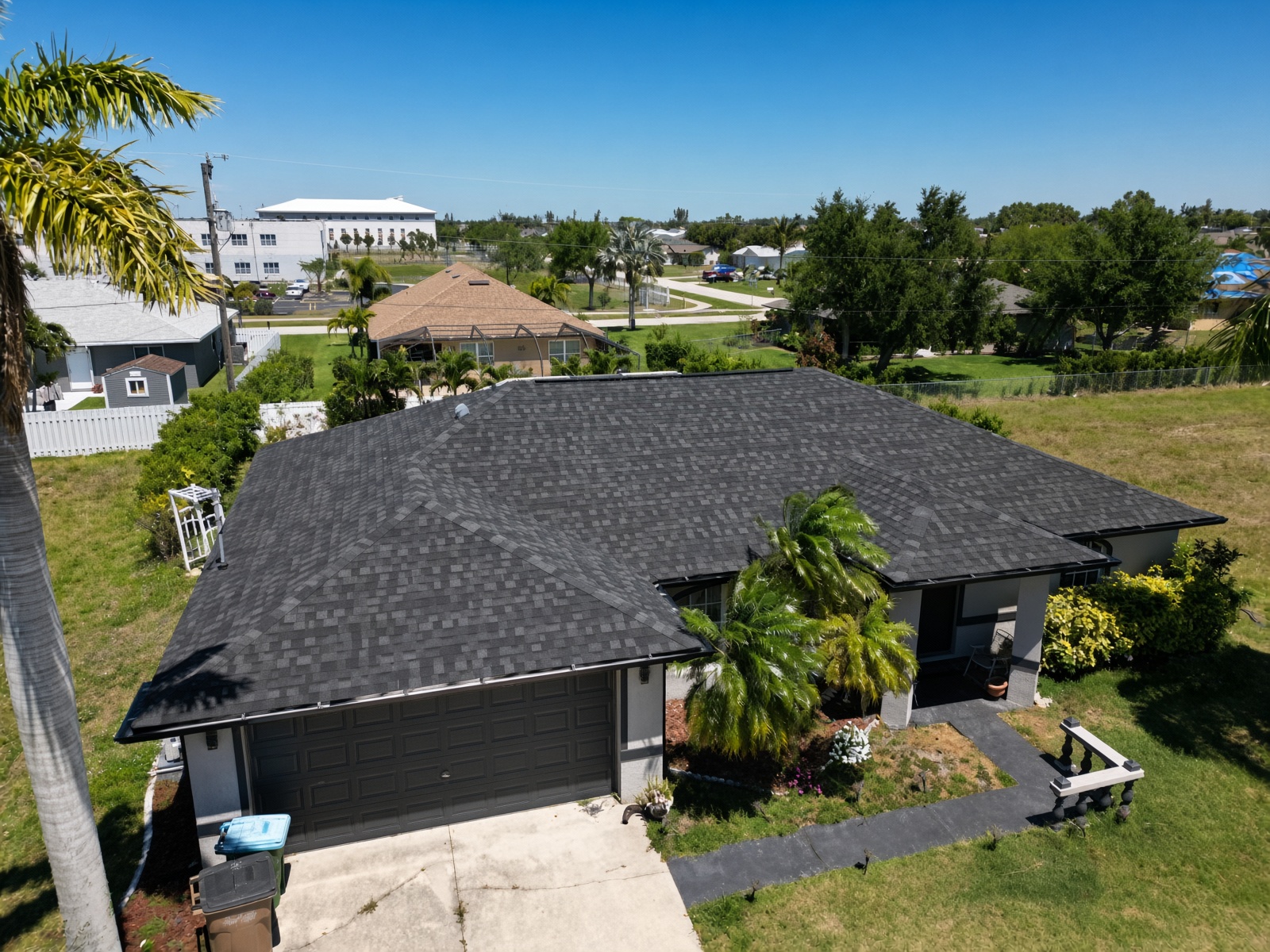 IKO Dynasty Granite Black roof installed in Cape Coral