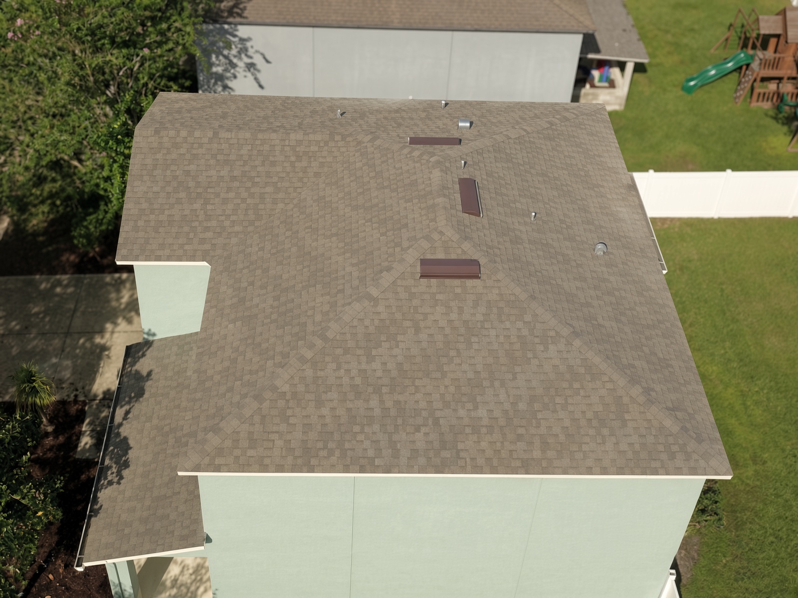 IKO Cambridge WeatherWood roof installed in Cape Coral