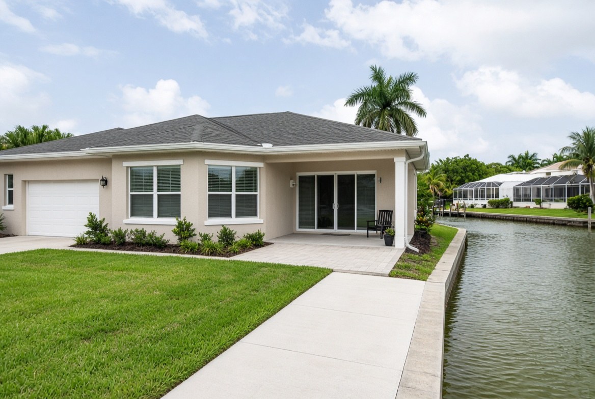 Florida house windows, sliders, and garage door